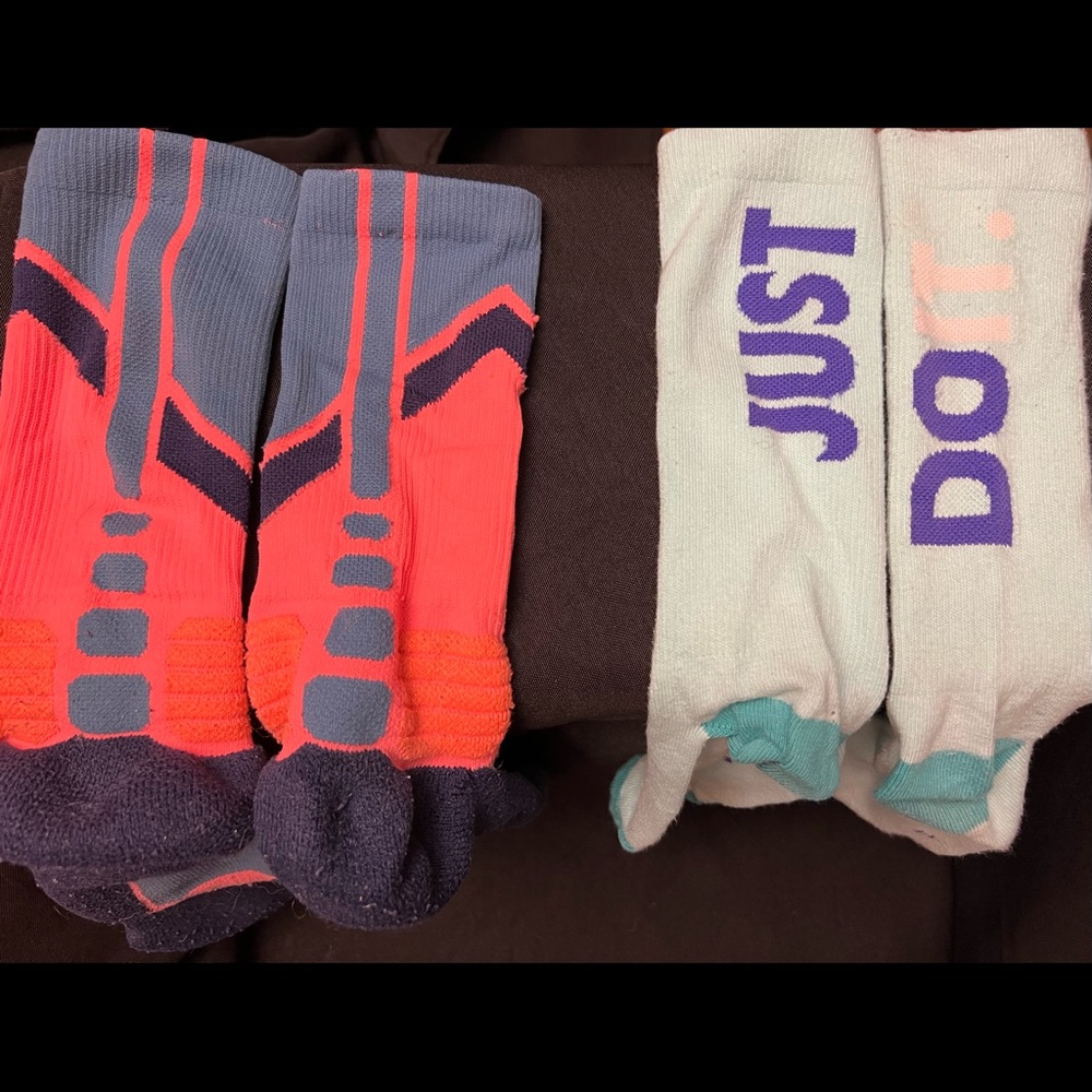 Nike socks-Two pairs, Size:‎ Medium, Pre-Owned